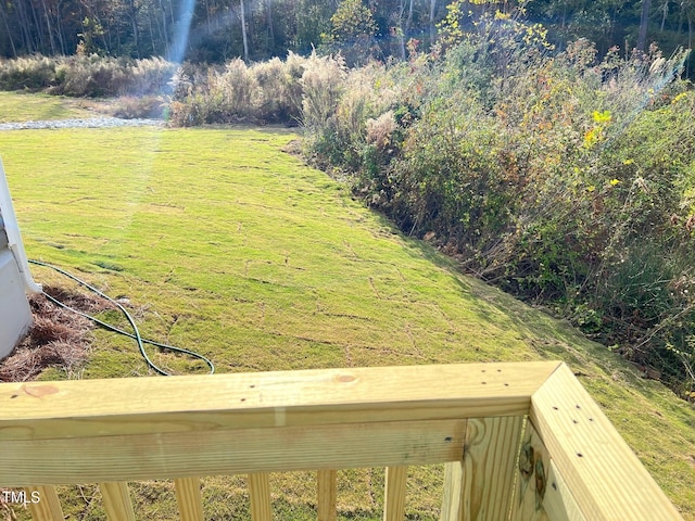 view of grassy yard