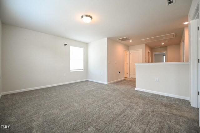 view of carpeted empty room