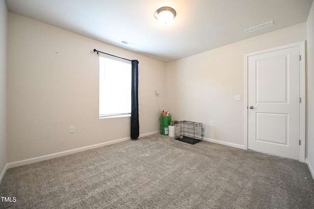 view of carpeted empty room