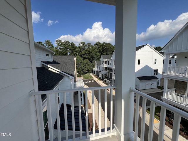 view of balcony