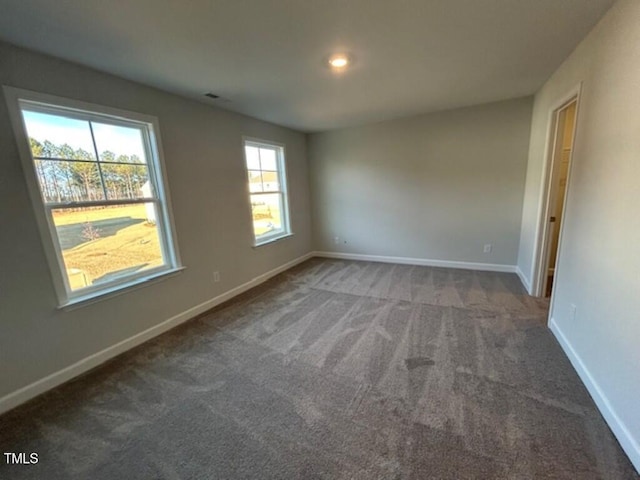 view of carpeted empty room