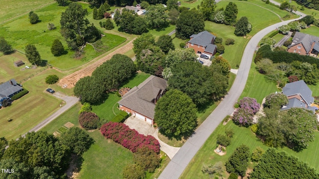 bird's eye view with a residential view