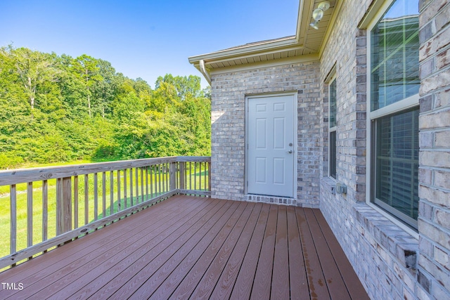 view of wooden terrace