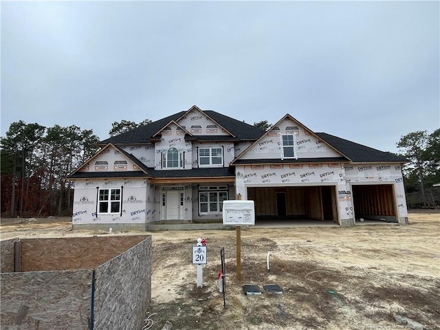 view of unfinished property