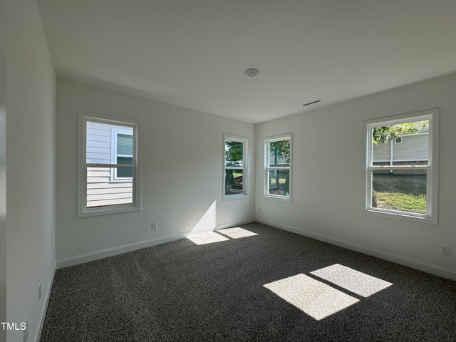 unfurnished room with carpet flooring