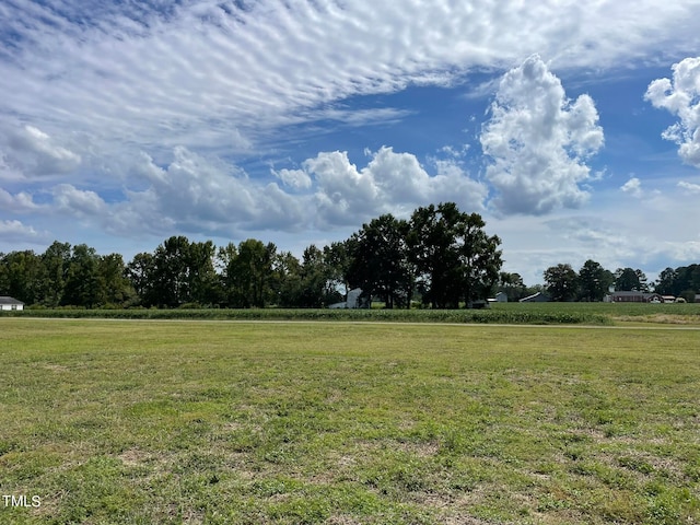 view of yard featuring a rural view