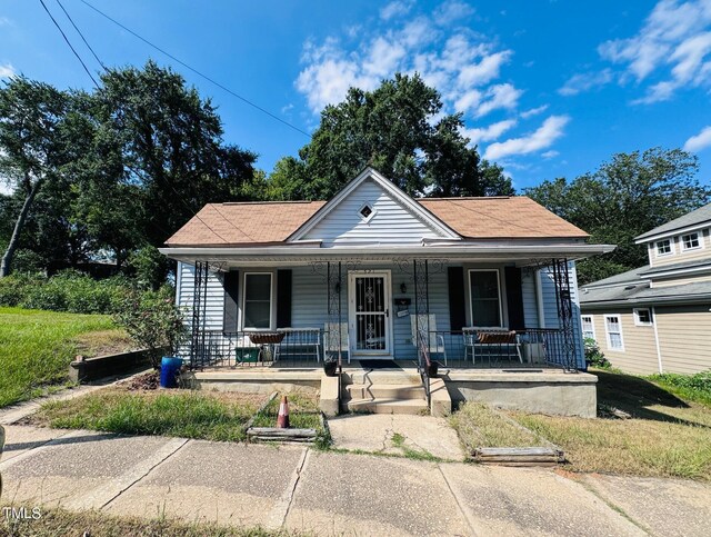 bungalow with covered porch