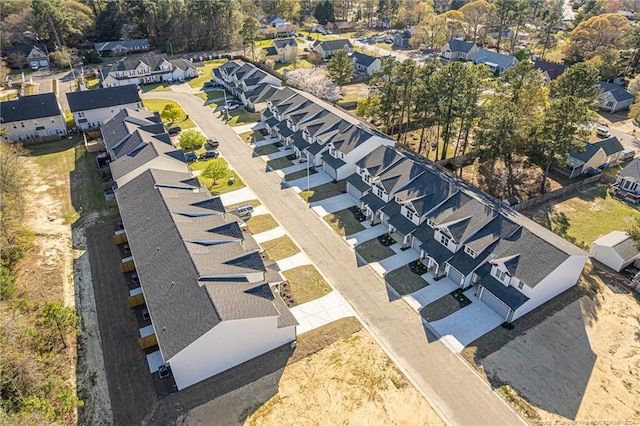 bird's eye view with a residential view