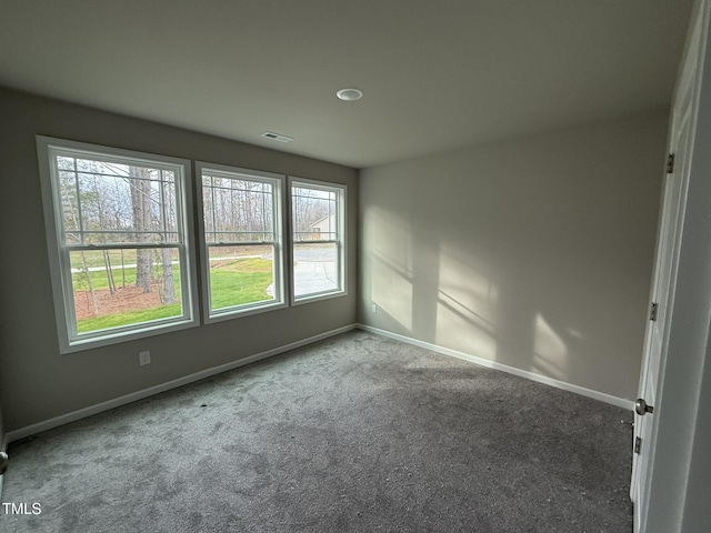 view of carpeted empty room