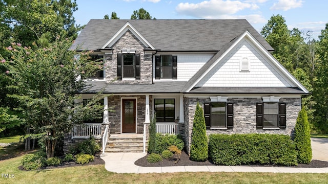 craftsman house with a porch