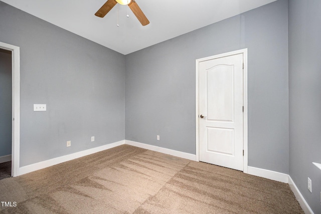 3313 Overhead Ct, Willow Springs, NC 27592 - carpeted empty room with ceiling fan and baseboards