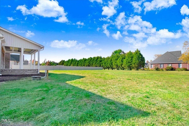 46 Otter Hole Dr, Kenly, NC 27542 - view of yard featuring ceiling fan