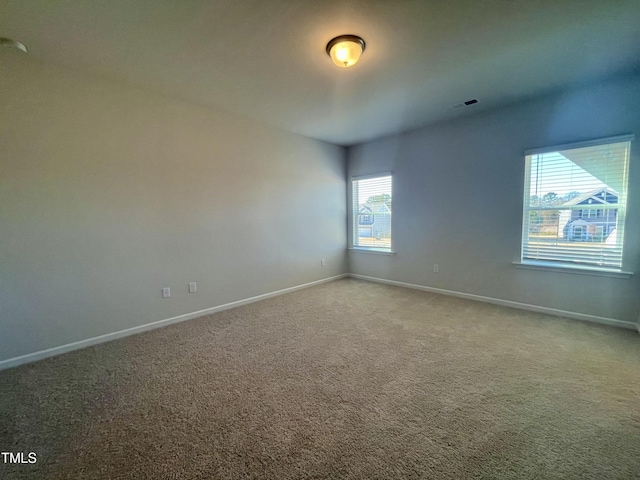 view of carpeted empty room