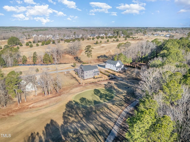 aerial view featuring a rural view