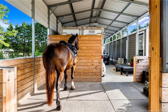 view of horse barn