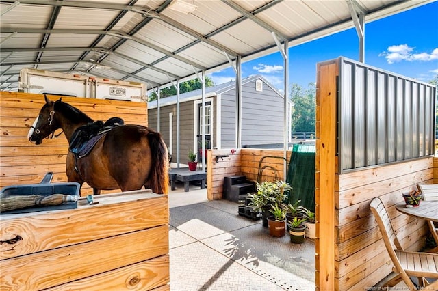 view of stable