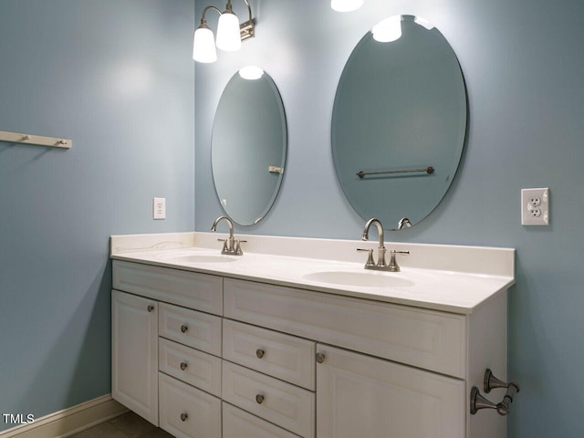 bathroom with vanity