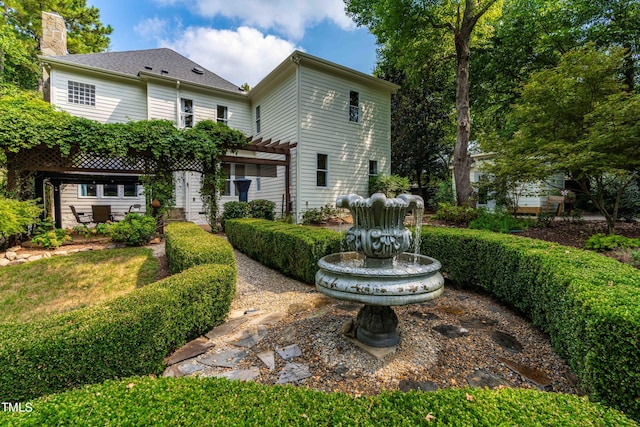 view of back of property