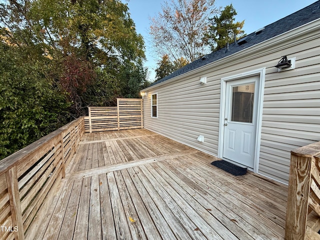 view of wooden terrace