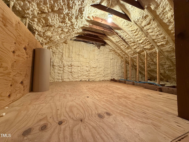 view of attic