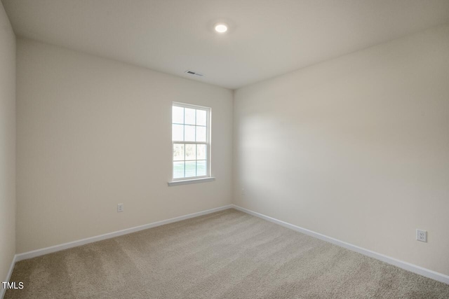 view of carpeted empty room