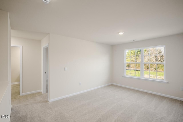 view of carpeted empty room