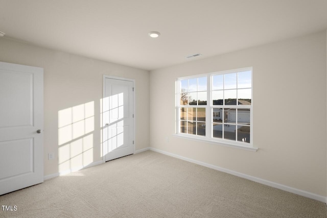 view of carpeted empty room