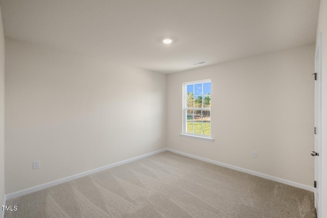 view of carpeted empty room