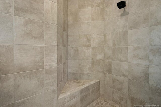 room details featuring tiled shower