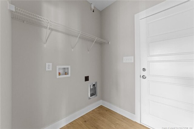 300 Fields Rd Lot 5, Pikeville, NC 27863 - laundry area with washer hookup, hookup for an electric dryer, and light wood-type flooring