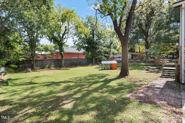 214 College St, Oxford, NC 27565 - view of yard with fence