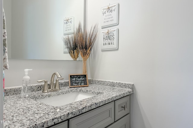 bathroom with vanity