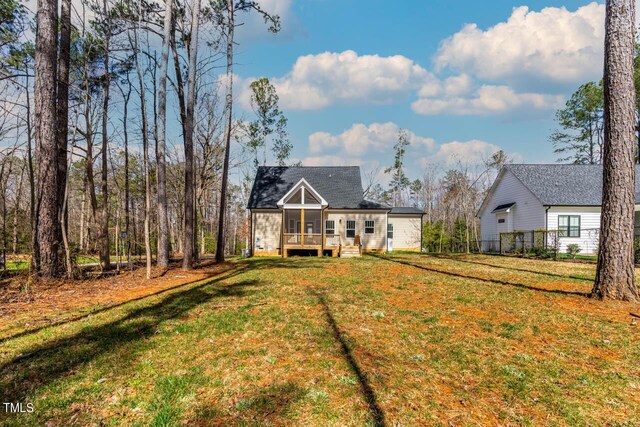 exterior space with a lawn