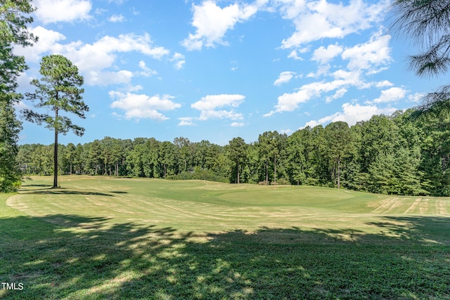 surrounding community featuring a lawn