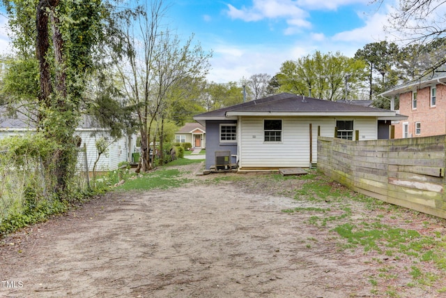 view of rear view of property