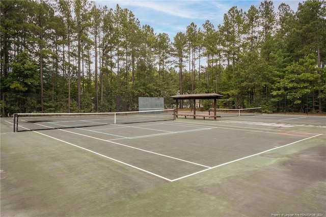 view of tennis court