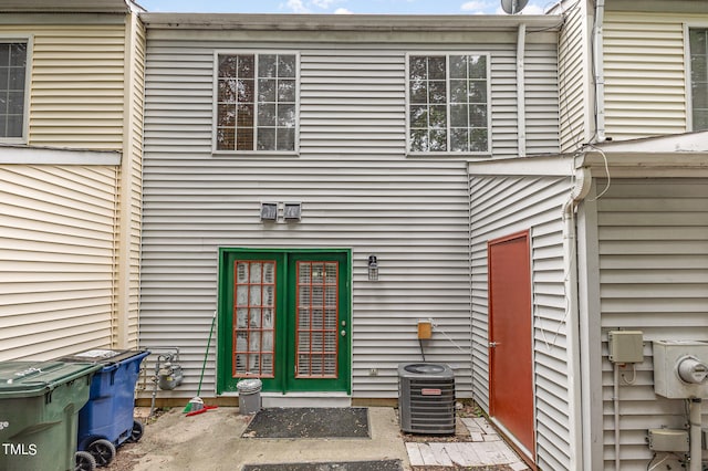 entrance to property with cooling unit