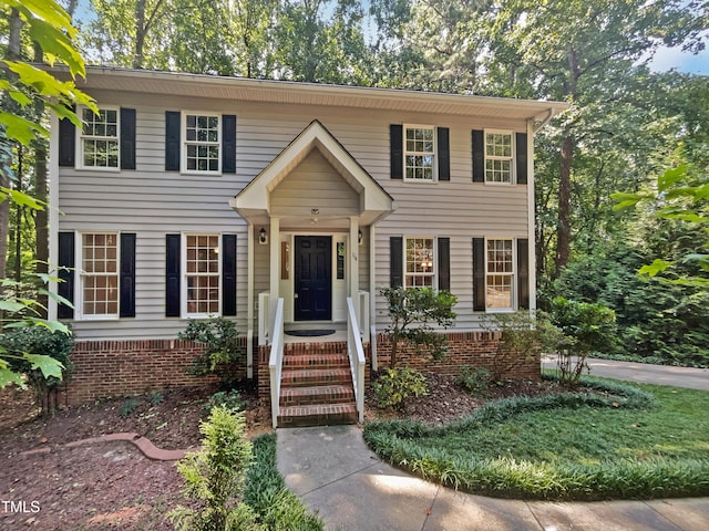 view of colonial home