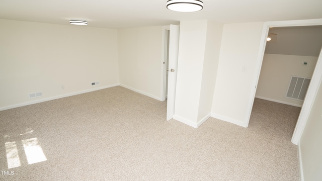 empty room with light carpet