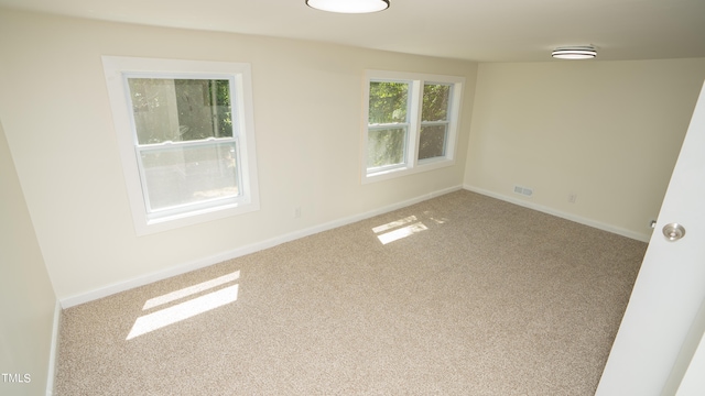 view of carpeted empty room