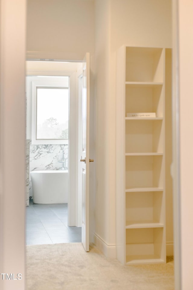 interior space featuring tile patterned floors