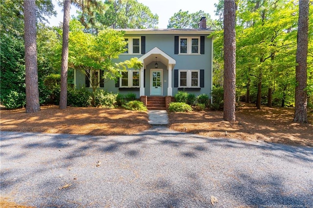 view of colonial-style house