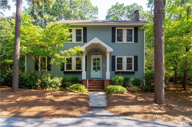 view of colonial-style house