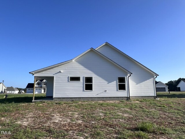 view of back of property