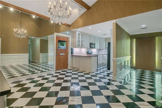 2116 Winterlochen Rd, Fayetteville, NC 28305 - reception area with an inviting chandelier