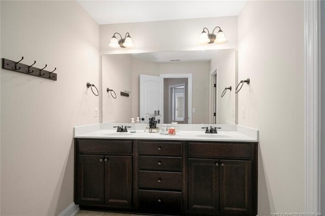 bathroom with vanity