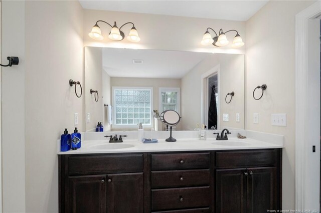 bathroom featuring vanity