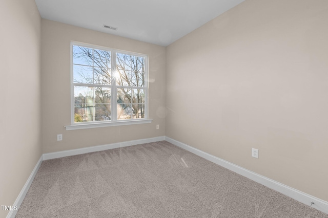 view of carpeted empty room