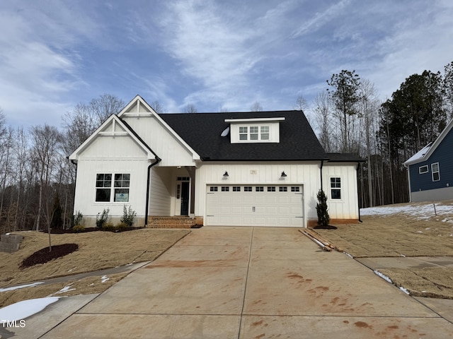 view of modern farmhouse