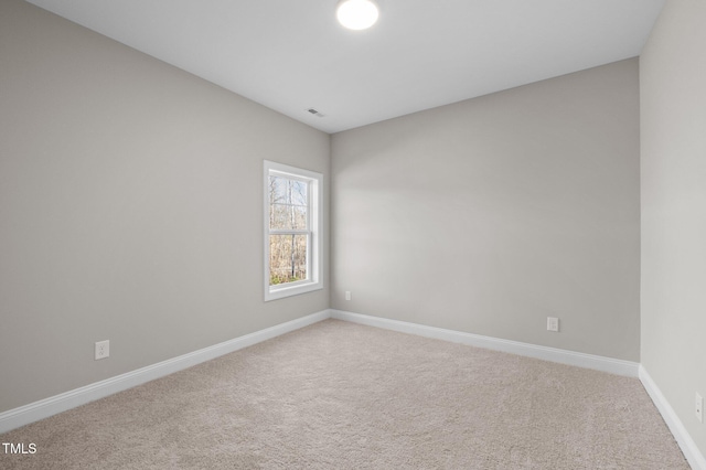 view of carpeted empty room